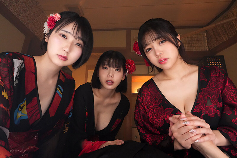 【VR】サークル最下層のボクが転生したら殿様に！？見下していた巨乳同級生たちが子種を求める妾となって現れ…憧れのおっぱいでネットリ言いなり奉仕させ続ける孕ませ夜伽 サンプル画像18