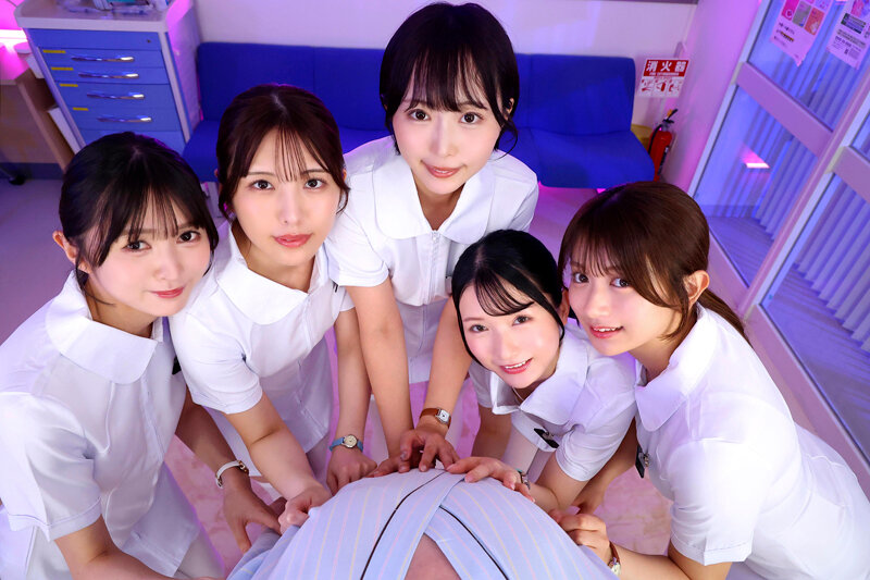 【VR】【KMPVR10周年記念作品-第3弾-】余生わずかな僕を助ける為にドクター不在の病院で欲求不満なナース5人に全力看護で抜かれまくるハーレム入院性活 サンプル画像17