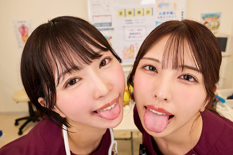 【VR】「私たちが優しく犯してあげる♪」セックス欲の強すぎる先輩2人からとことん性処理道具にされる夜勤明けの欲求解消会 倉木しおり 那賀崎ゆきね サンプル画像5
